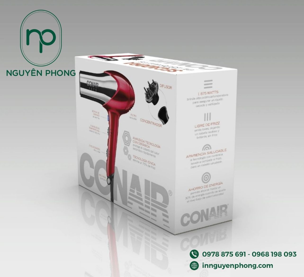 Mẫu hộp carton đựng máy sấy chắc chắn 